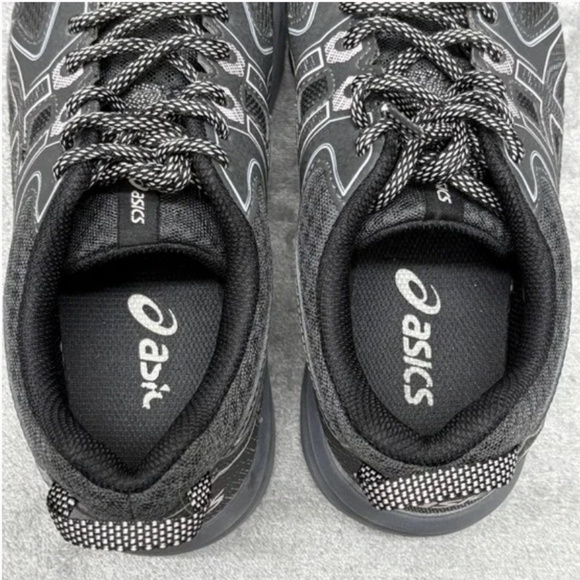 GUC ASICS Trail Scout Shoes Womens Black Gray Trail Running Sneakers (Size 7) - Picture 4 of 8
